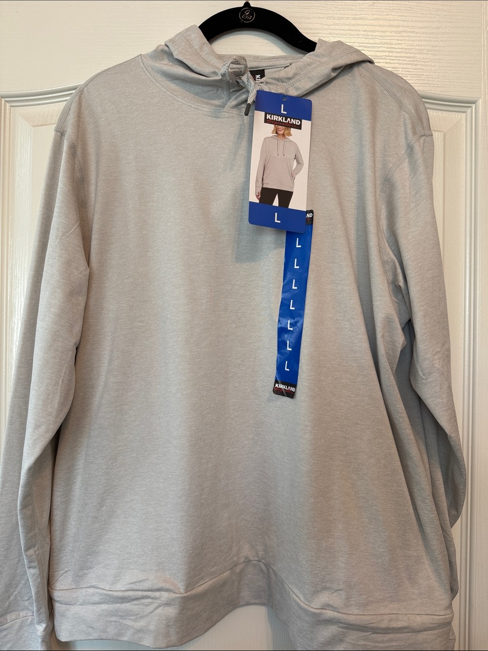 Kirkland Signature  Light Gray Ladies’ Lightweight Pullover Hoodie
